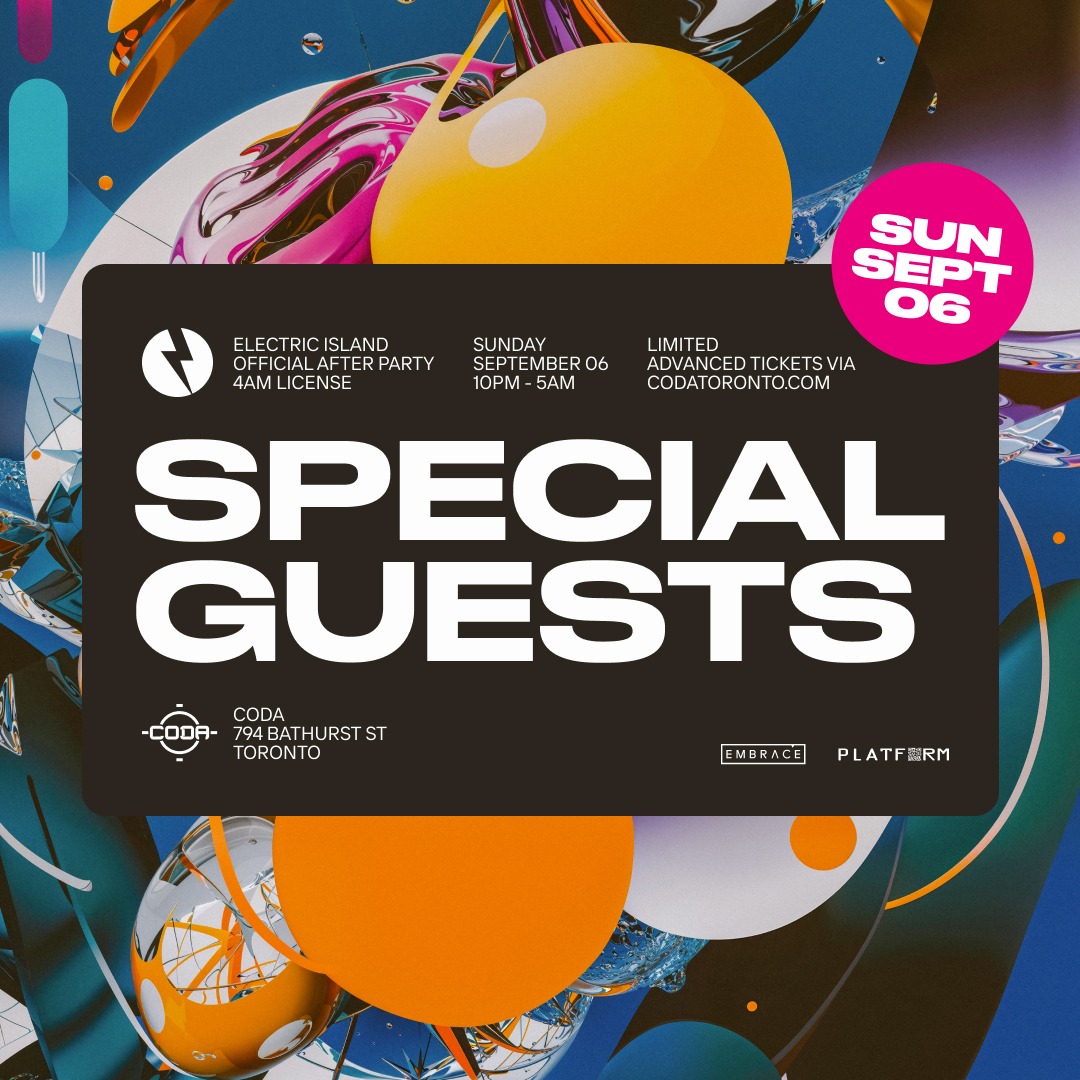 SUN: The Official Electric Island Afterparty flyer