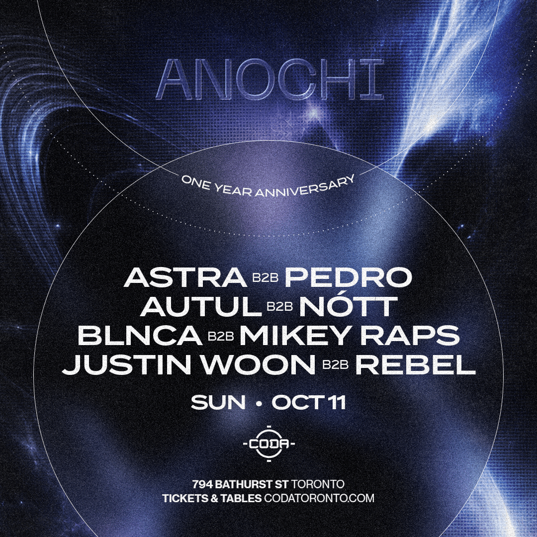 ANOCHI | 1 Year Anniversary flyer