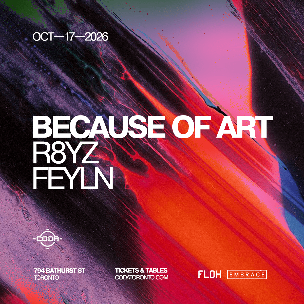 Because of Art flyer